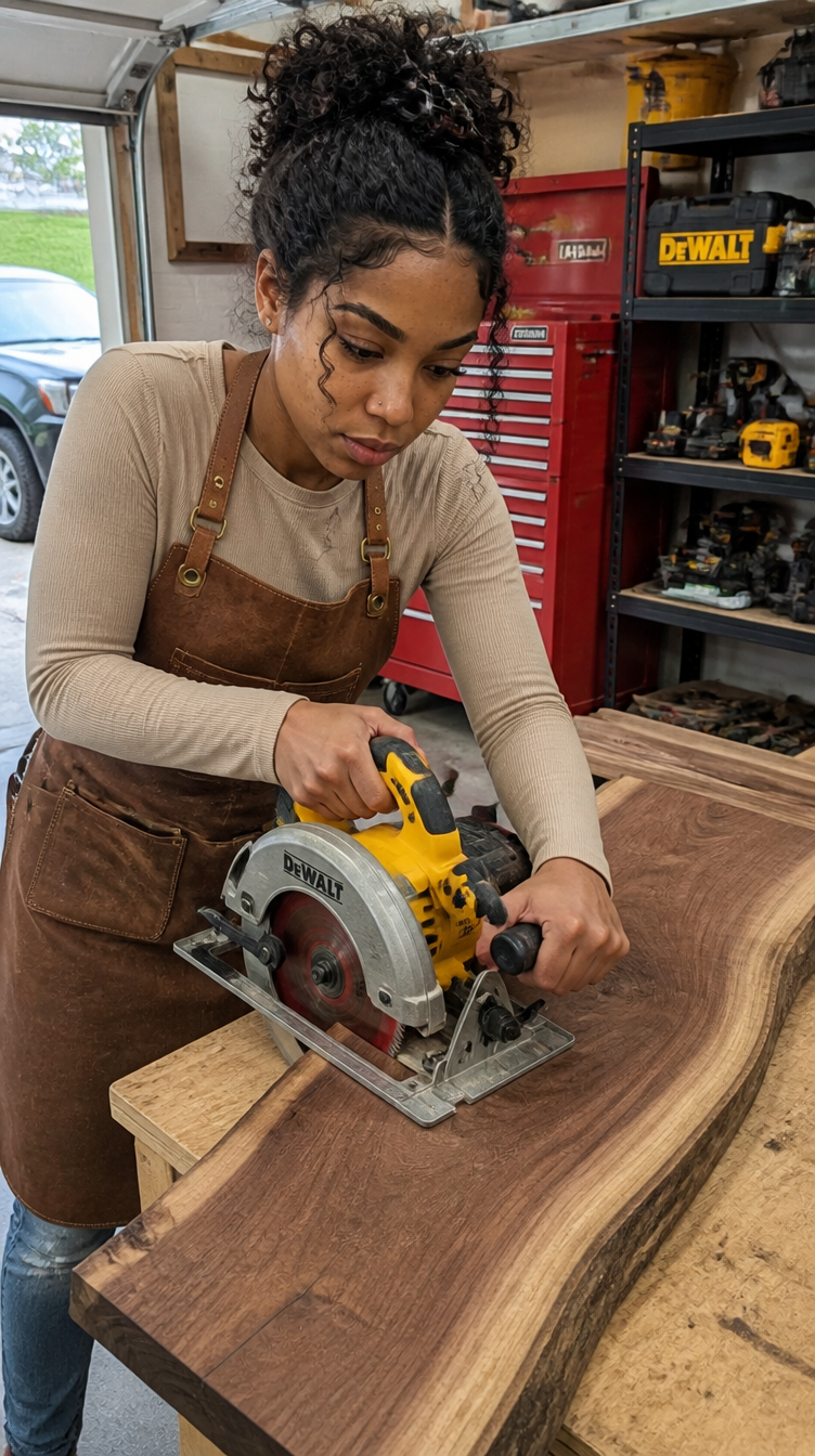 Cutting the walnut